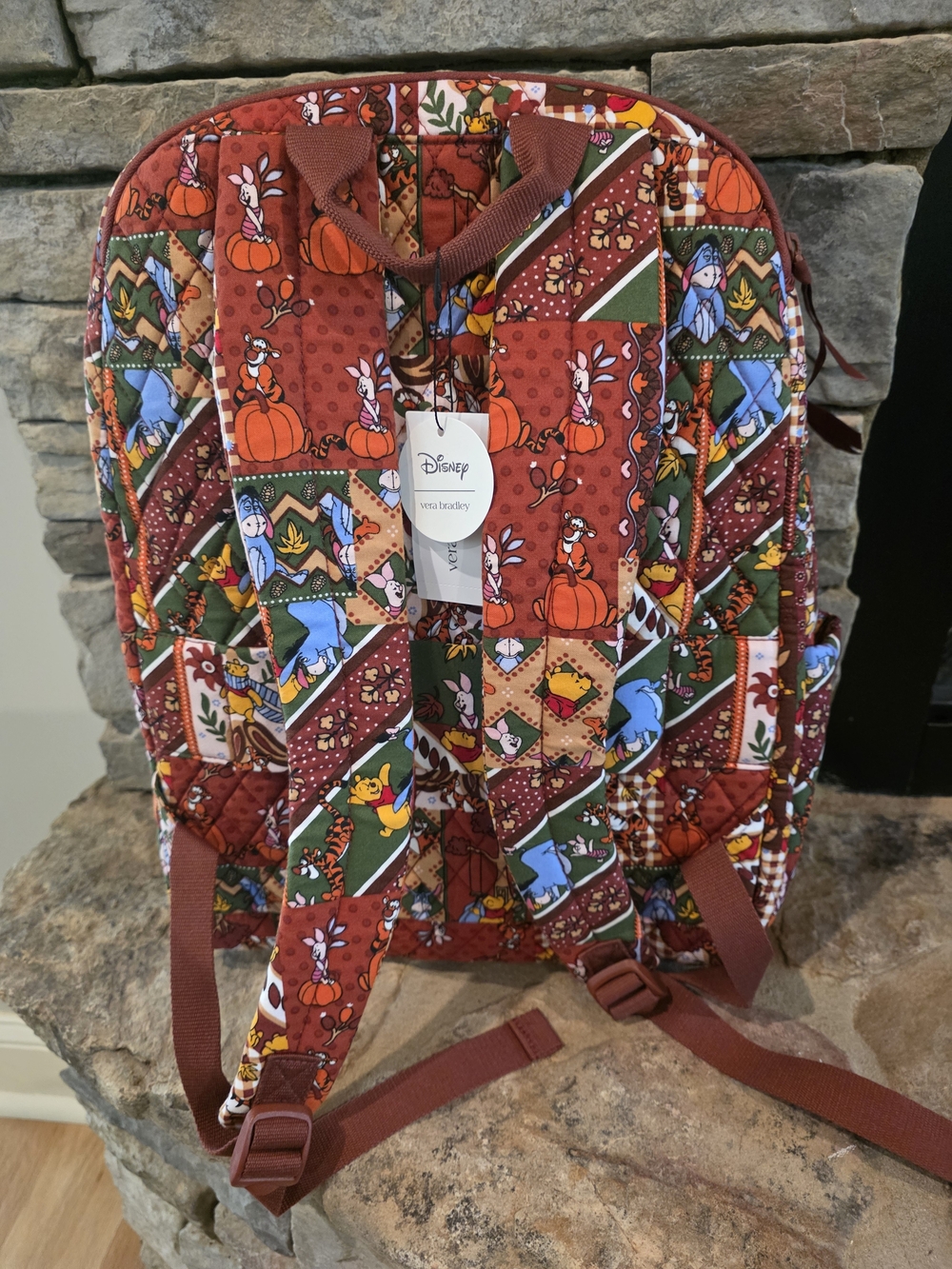 Vera Bradley Winnie The Pooh Patchwork Quilted Backpack-NWT - Picture 6 of 10
